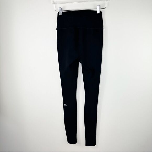 ALO YOGA 7/8 High Waisted Ripped Warrior Legging Black Small - Picture 4 of 13